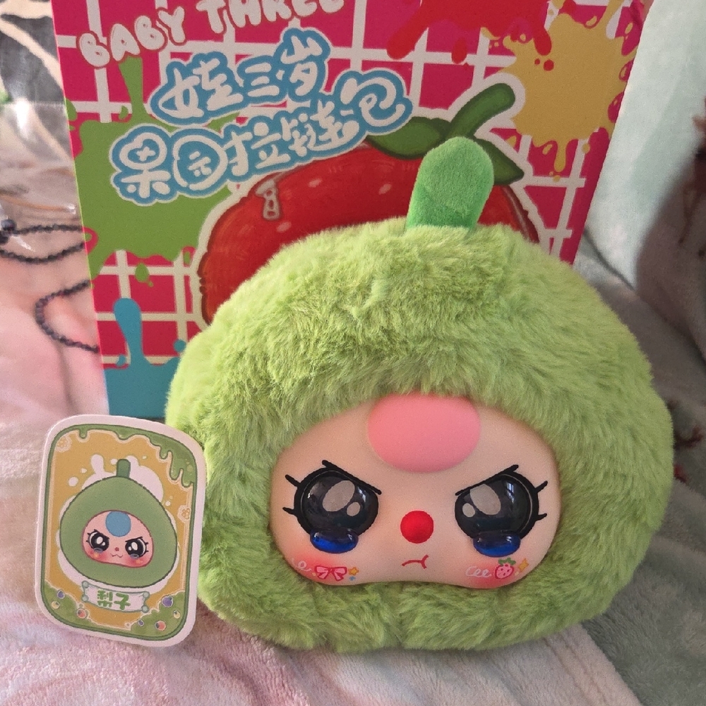 Baby Three is a Green  Bag comes with Box & Card
